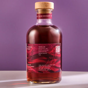 Bottle of The Heart Cut #19 Thomson on a light surface against a purple background